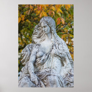Statue Of The Loreley Mermaid Poster