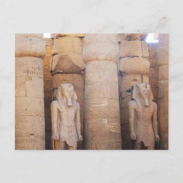 Statue of the Pharaoh Ramses II, Luxor Temple Postcard (Front)