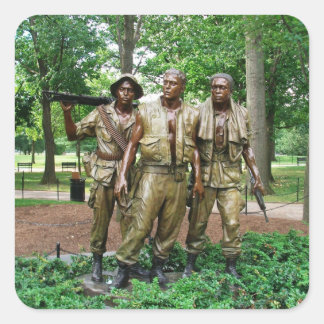 Statue of the Three Servicemen | Vietnam War Square Sticker