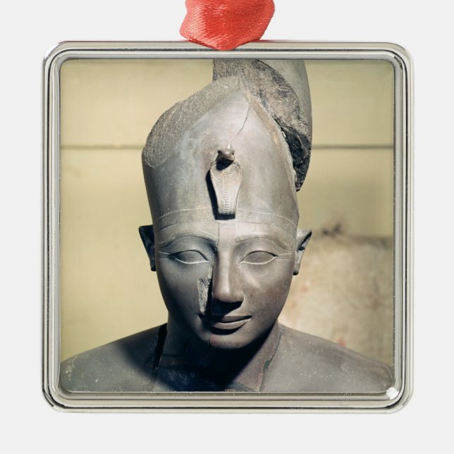 Statue of Tuthmosis III Metal Ornament (Front)