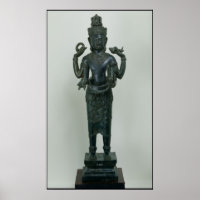Statue of Vishnu in his triple form of Vishnu