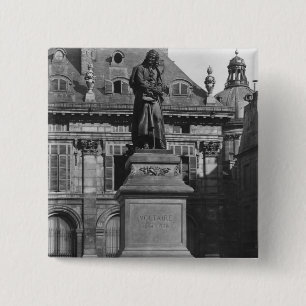 Statue of Voltaire 2 Inch Square Button