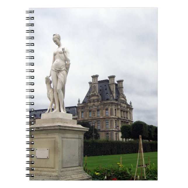 Statue on the Louvre Grounds Notebook (Front)
