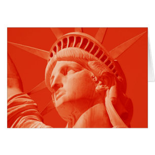 Statue rouge de la Liberté