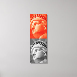 Statue rouge gris de la Liberté Toile enveloppée