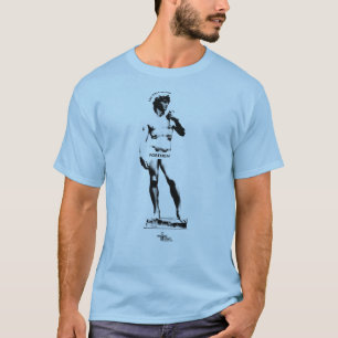 Statue: Say the F Word — Black Print T-Shirt