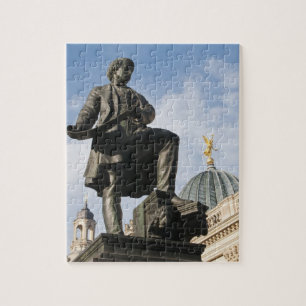 Statue with Glass dome on Kunstverein building Jigsaw Puzzle