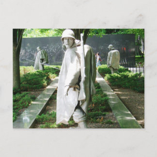 Statues des soldats | Carte postale commémorative 