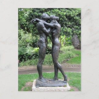 Statues in Monaco Postcard
