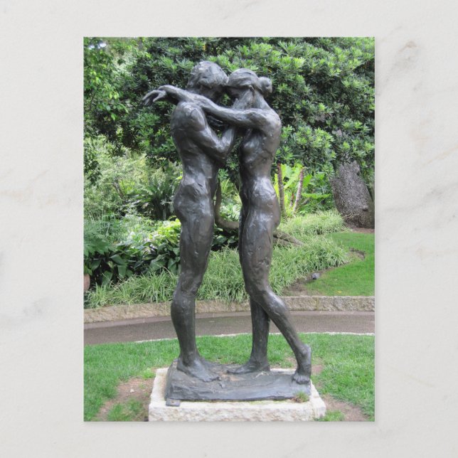 Statues in Monaco Postcard (Front)