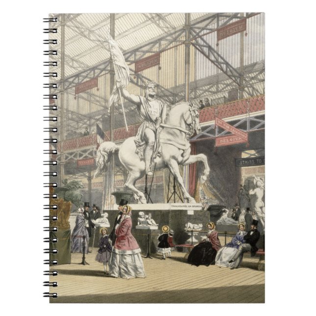 Statues in the Belgium section of the Great Exhibi Notebook (Front)