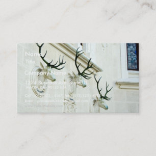 Statues Of Deers In The Castle Hluboka Business Card
