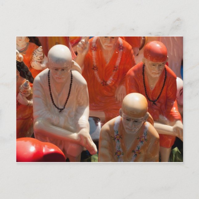 Statues of Sai Baba Postcard (Front)