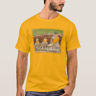 Statues of Sitting Buddhas Ayutthaya, Thailand T-Shirt
