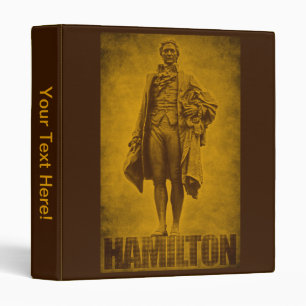 Statuesque Alexander Hamilton Design Binder