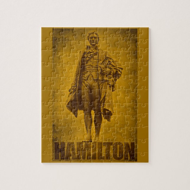 Statuesque Alexander Hamilton Design Jigsaw Puzzle (Vertical)