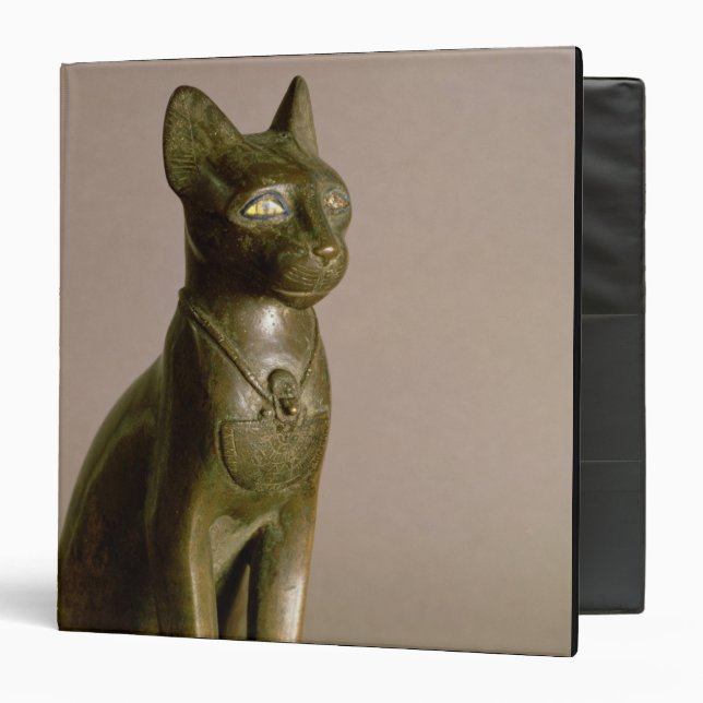 Statuette of a cat representing the goddess Bastet Binder (Front/Inside)
