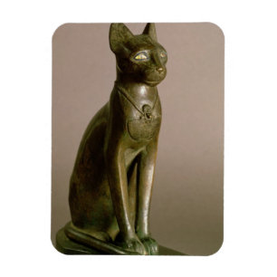 Statuette of a cat representing the goddess Bastet Magnet
