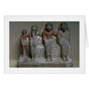 Statuette of a family group (pigment on chalk)
