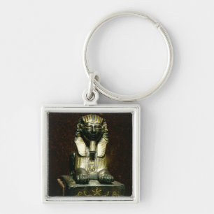 Statuette of a sphinx of King Tuthmosis III, New K Keychain