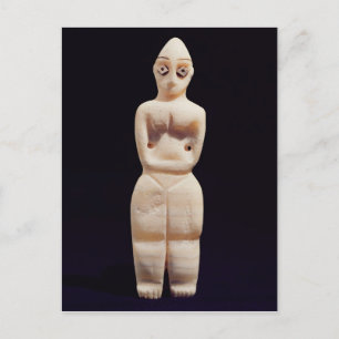 Statuette of a woman, early 4th millennium BC Postcard