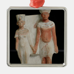 Statuette of Amenophis IV and Nefertiti Metal Ornament