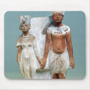 Statuette of Amenophis IV  and Nefertiti Mouse Pad