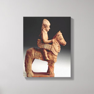 Statuette of an armed horseman, Byblos, 8th-6th ce Canvas Print