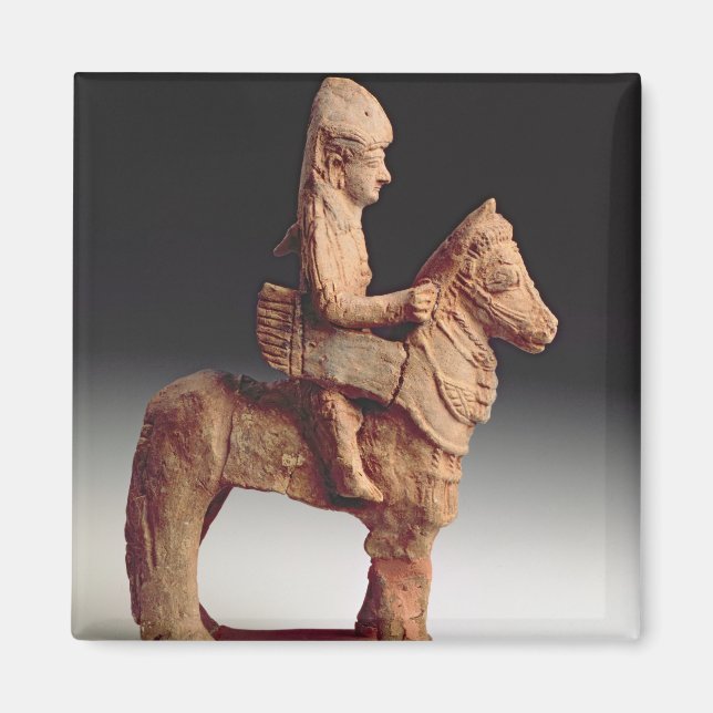 Statuette of an armed horseman, Byblos, 8th-6th ce Magnet (Front)