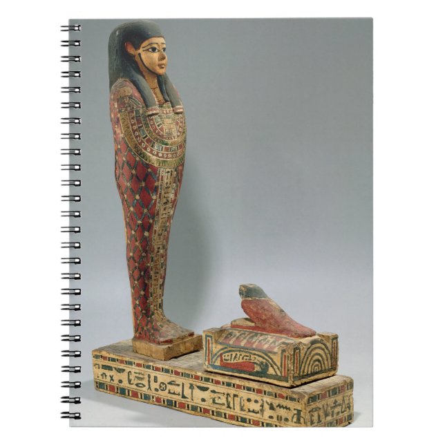 Statuette of Osiris of Iahmes (painted wood) Notebook (Front)