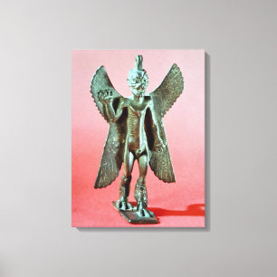 Statuette of Pazuzu, an Assyrian wind demon Canvas Print