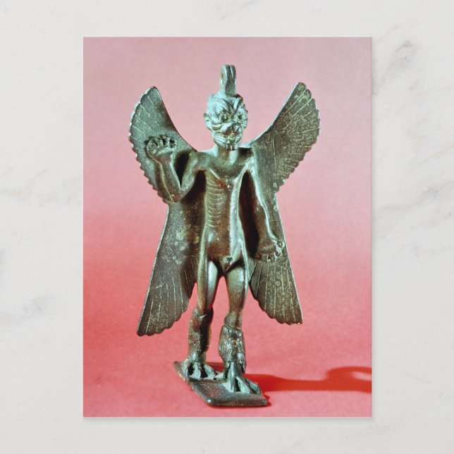 Statuette of Pazuzu, an Assyrian wind demon Postcard (Front)