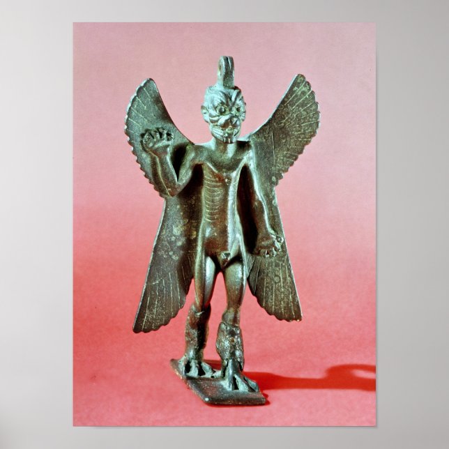 Statuette of Pazuzu, an Assyrian wind demon Poster (Front)