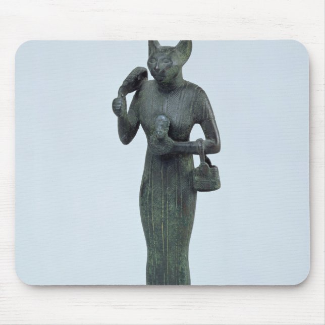 Statuette of the goddess Bastet Mouse Pad (Front)