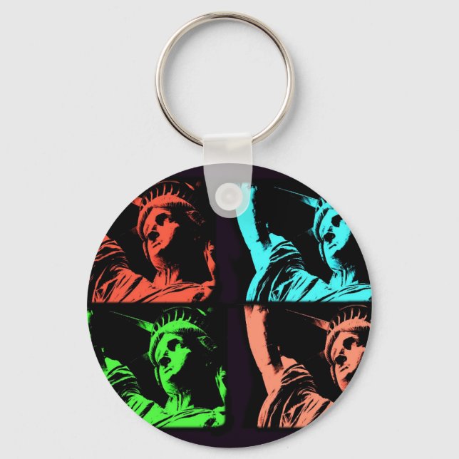 Status of Liberty Collage Keychain (Front)