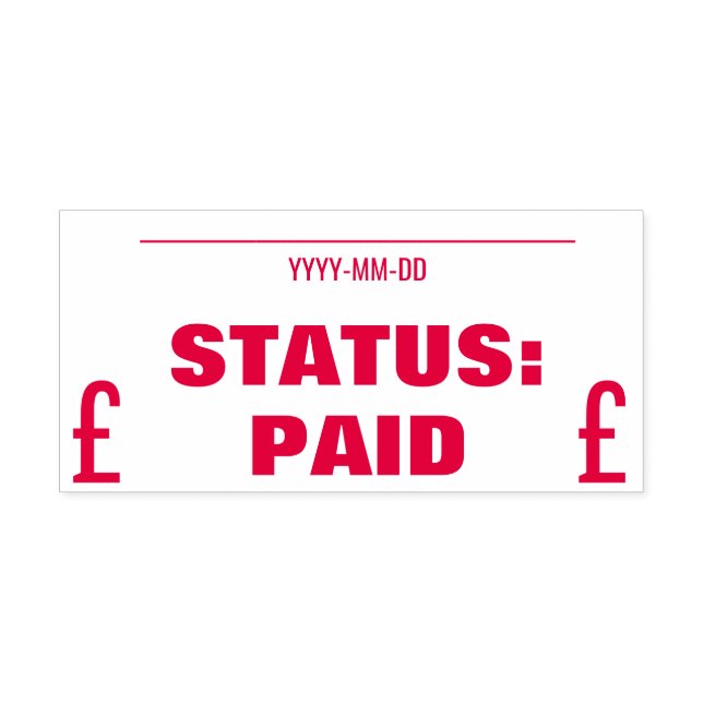 "STATUS: PAID" Rubber Stamp (Design)