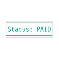 "Status: PAID" Rubber Stamp
