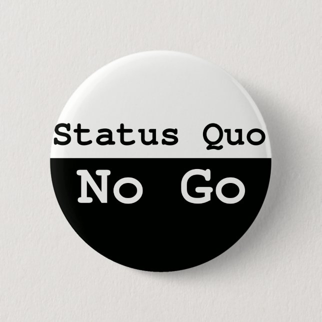 Status Quo 2 Inch Round Button (Front)