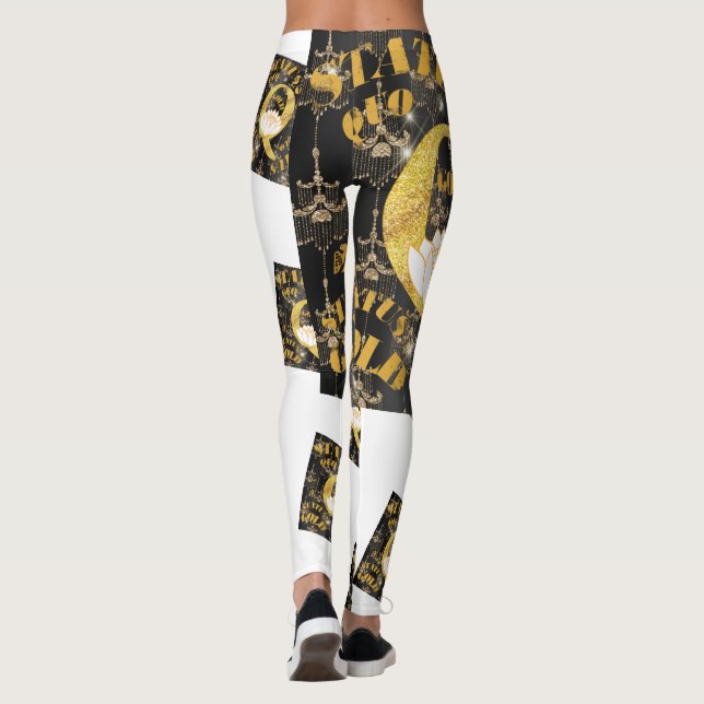 STATUS QUO GOLD -Status Collection© by Peafdove©  Leggings (Back)