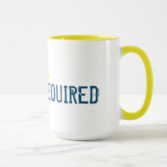 Status REFILL REQUIRED Yellow Drop Mug (Right)