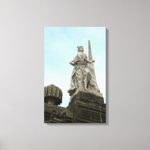 Statute of Fortidude in Bamberg Canvas Print