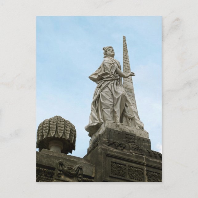 Statute of Fortidude in Bamberg Postcard (Front)