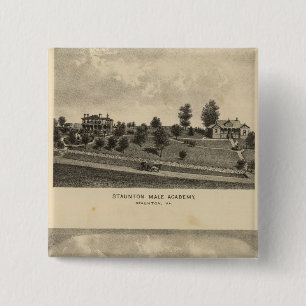 Staunton Male Academy 2 Inch Square Button
