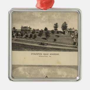 Staunton Male Academy Metal Ornament