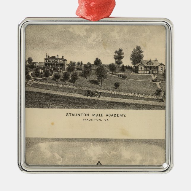 Staunton Male Academy Metal Ornament (Front)