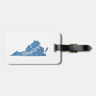 Staunton Virginia Wood Grain Luggage Tag