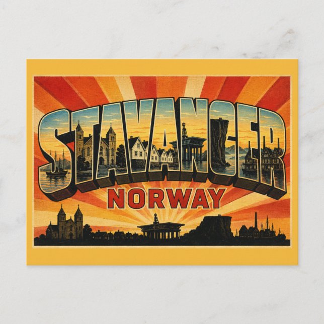 Stavanger Norway Preikestolen Postcard (Front)