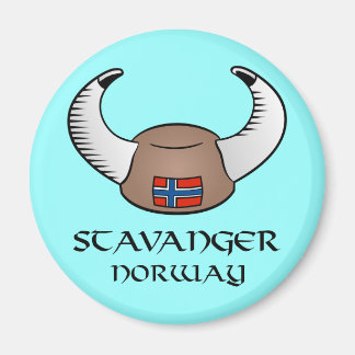 Stavanger Norway Viking Hat Magnet