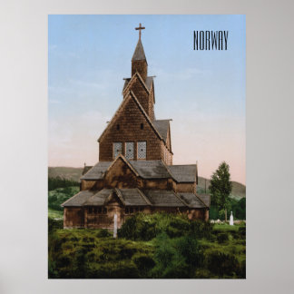 Stave Church in Norway Poster