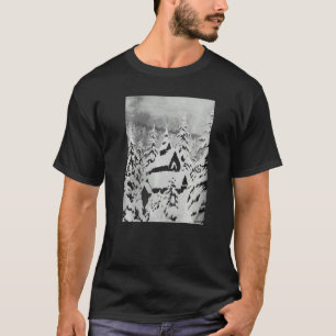 Stave Church in the Snow Theodor Kittelsen T-Shirt